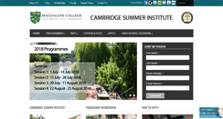 Desktop Screenshot of cambridgesummerinstitute.com