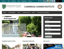 Tablet Screenshot of cambridgesummerinstitute.com